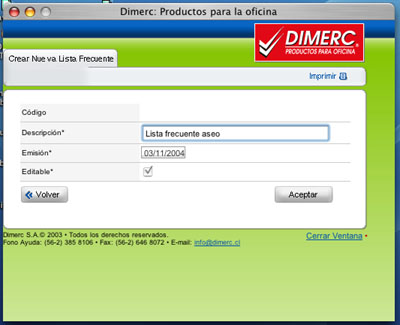 Mis listas frecuentes